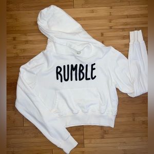 Rumble Boxing cropped hoodie sweatshirt